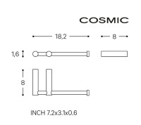 MEDIDAS PORTARROLLOS SIN TAPA LOGIC COSMIC